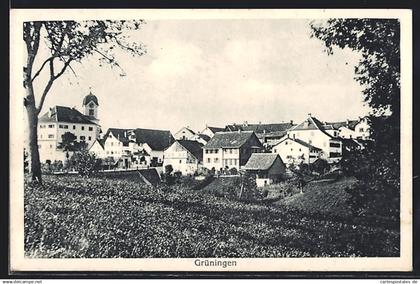 AK Grüningen, Ortspartie mit Kirche