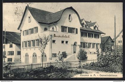 AK Hausen am Albis, Gemeindehaus, Einweihungsfeier am 20. Oktober 1912