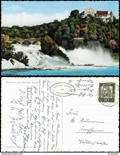 Ansichtskarte Laufen-Uhwiesen Schloss Laufen Colorfotokarte 1961