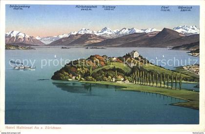 Au ZH Hotel Halbinsel Au mit Alpenblick