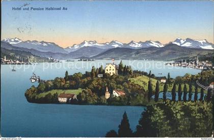 Au ZH Hotel Pension Halbinsel Au Zuerichsee Alpenpanorama