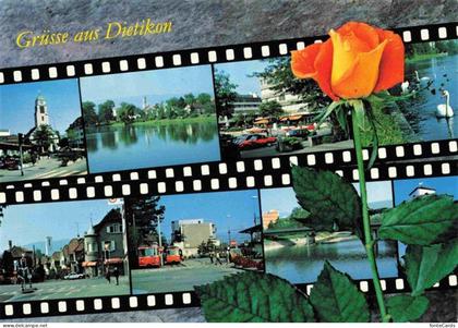 Dietikon ZH Teilansichten Bilder auf Filmrolle Rose