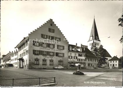 Elgg Kronenplatz Gasthaus zur Krone Kirche