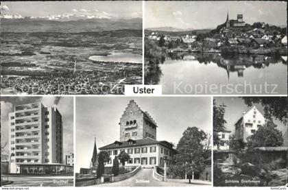 Uster ZH Panorama Ortsblick Stadthof Schloss Greifensee