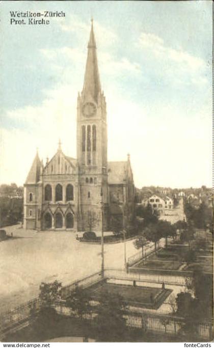 Wetzikon ZH Wetzikon Zuerich Kirche x 1919