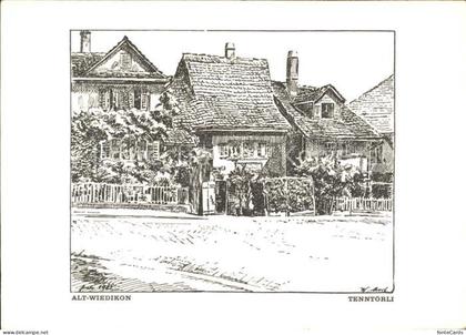 Wiedikon Tenntoerli Zeichnung