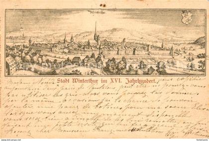 Winterthur  ZH Stadt Winterthur im XVI Jahrhundert