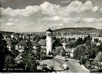 Wollishofen ZH Teilansicht m. See-Blick