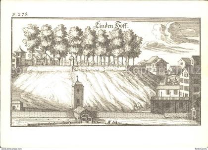Zuerich Linden Hoff Zeichnung