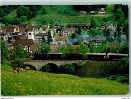 8494 Bauma - Bauma ZH im Tösstal mit Dampfzüglein Bauma Hinwil Betrieb d... - 10392463