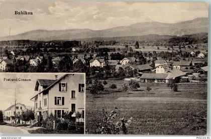 8608 Bubikon 1928 Foto AK Postamt Geschäft Konsum Feldpost Schwadron - 13666420