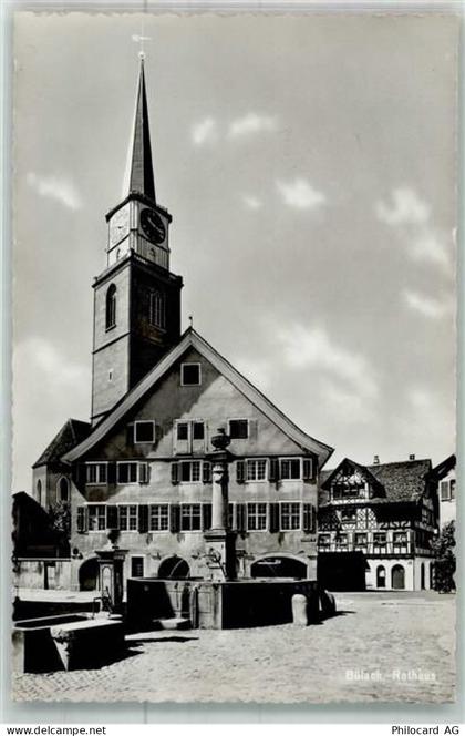 8180 Bülach Foto AK Rathaus - 38024861