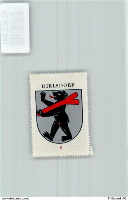 8157 Dielsdorf - Vignette Wappen Kaffee Hag ca 1920-1940 Bär - 10408741