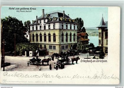 8703 Erlenbach ZH 1903 - Hotel Zum goldenen Kreuz Zürichsee - 13218302