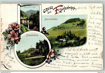 8497 Fischenthal 1900 - Wasserfall Lauf Schneblhorn Baurenboden - 13276543
