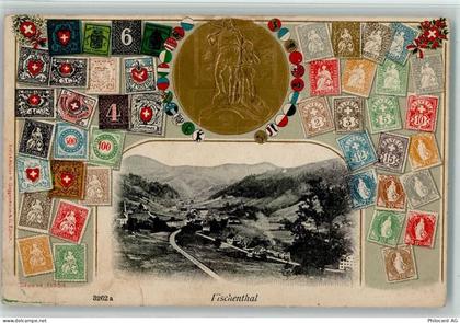 8497 Fischenthal Gebrauchsspuren Lithographie / Prägedruck Briefmarkenab... - 13412953