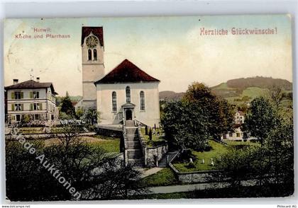 8340 Hinwil - 1905, Kirche, Pfarrhaus - 51279953