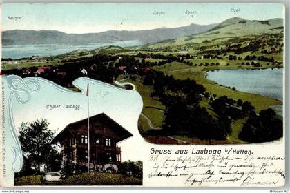 8825 Hütten 1904 Foto AK Pension Chalet Laubegg - 13568326