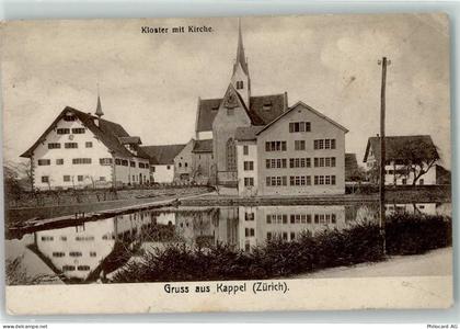 8926 Kappel am Albis 1912 Gebrauchsspuren Kloster mit Kirche - 13936425