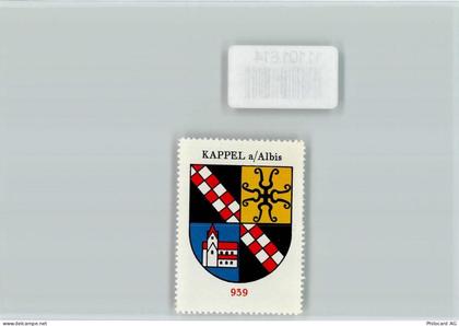 8926 Kappel am Albis - Vignette Wappen Kaffee Hag ca 1920-1940 - 11101814