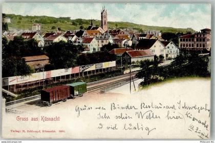 8700 Küsnacht ZH 1903 Foto AK Bahnhof - 13581847