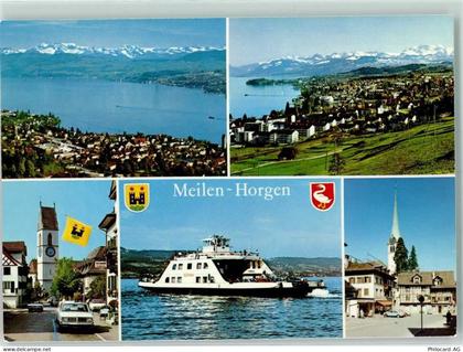 8706 Meilen - Autofähre Meilen Horgen Wappen - 10309448