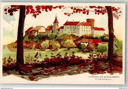 8158 Regensberg Lithographie Schloss Regensberg - 13302114