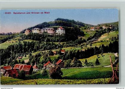 8636 Wald ZH - Sanatorium und Krinnen ob Wald - 10257133