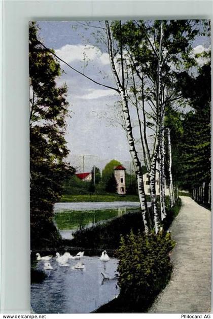 8623 Kempten - Allee Mühle Bühl Anlage Weiher Schwäne - 13095605