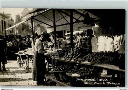 8400 Winterthur - Serie Winterthur Altstadt I Nr. 11 Neumarkt Marktszene... - 13601278