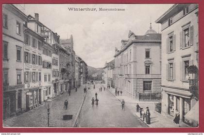 CPA  Suisse, WINTERTHUR, Museumstrasse, 1909