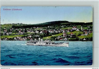 8702 Zollikon - 1912 Zürichsee Personenschiff - 13109602