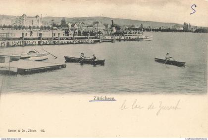 [-15%] SUISSE - Zurich - Lac de Zurich - Vue densemble - Carte Postale Ancienne