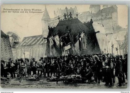 8000 Wiedikon Zürich 1904 Foto AK Theater - 13994016