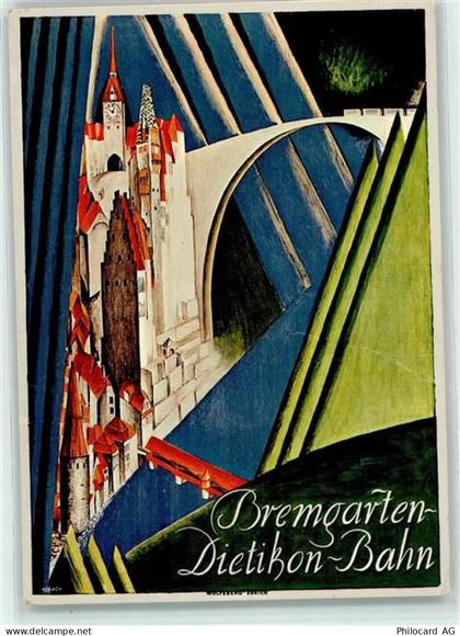5620 Bremgarten AG Gebrauchsspuren Plakat der Bremgarten Dietikon Bahn a... - 10598001
