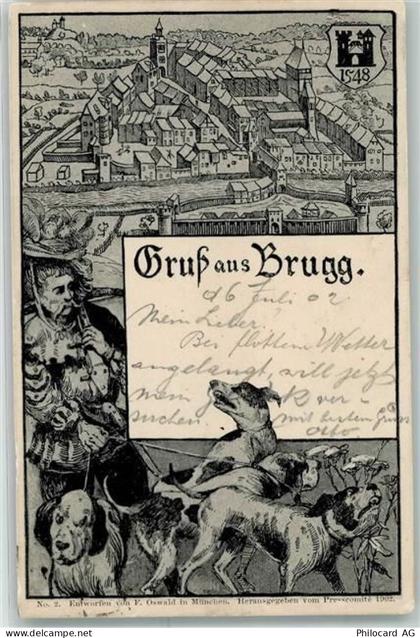 5200 Brugg AG 1902 - Hunde Armbrust - 13470298
