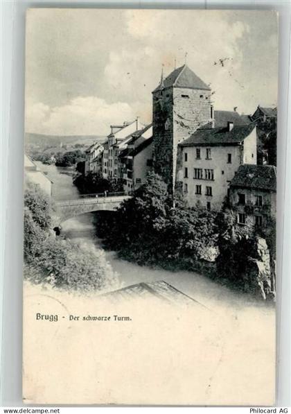 5200 Brugg AG 1905 Foto AK Schwarzer Turm - 38025302