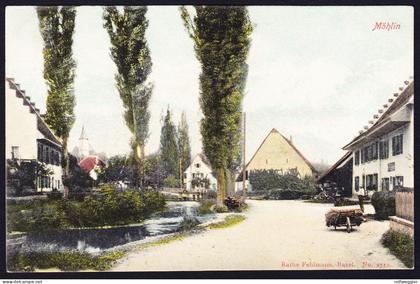 1906 Gelaufene AK aus Möhlin. Gestempelt MÖHLIN.