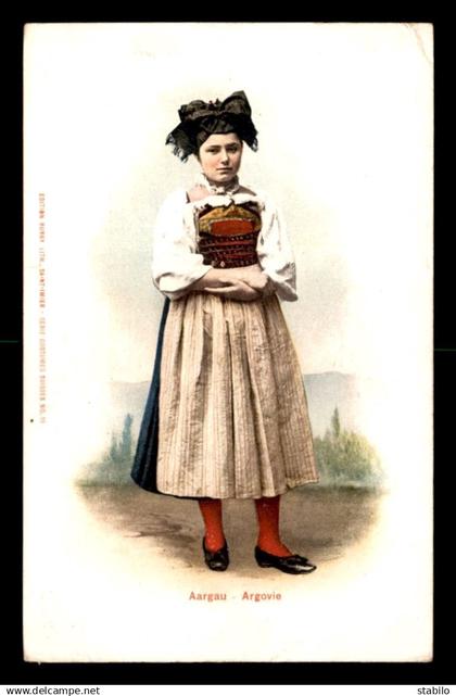 SUISSE - ARGOVIE - FEMME EN COSTUME