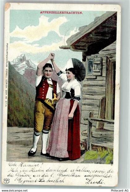 9050 Appenzell 1900 Foto AK Tracht Appenzell - 38069767
