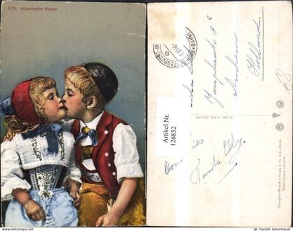 126852,Appenzeller Kinder Ansicht Kinder i. Tracht Kt. Appenzell Ausserrhoden