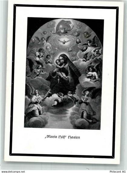 9054 Haslen AI 1952 FOTO KEINE AK Trauenazeige Familie Sutter - 38071982