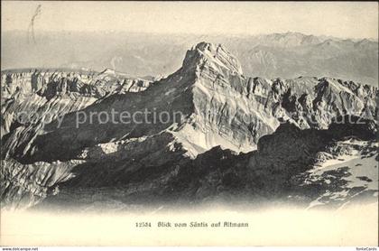Altmann Saentis Blick vom Saentis