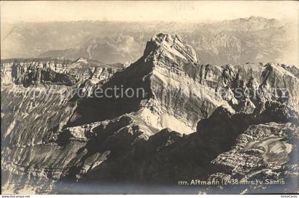 Altmann Saentis Blick vom Saentis