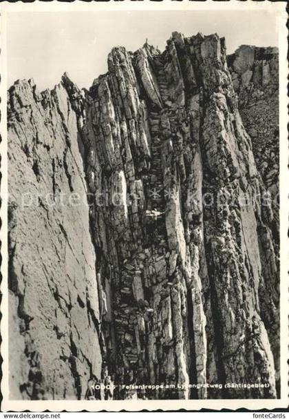 Saentis AR Felsentreppe Berghotel Saentis