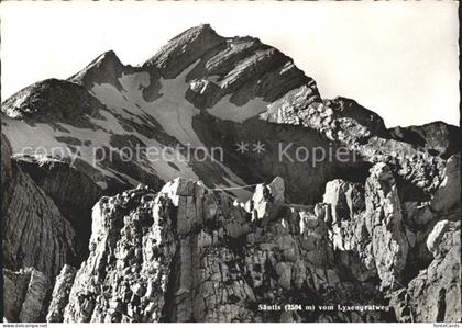 Saentis AR vom Lysengratweg Berghotel Saentis