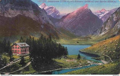 Seealpsee 1139m Saentis IR mit Altmann und Saentis