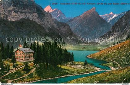 Seealpsee Saentis IR Altmann und Saentis