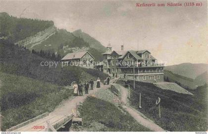 Urnaesch Saentis AR Gasthaus Pension Kraezerli am Saentis Appenzeller Alpen