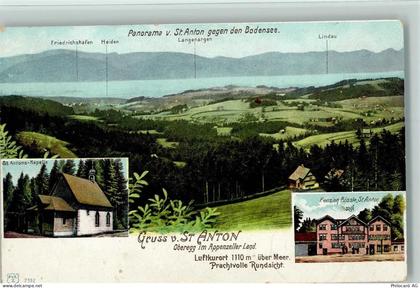St Anton Oberegg 1901 - Panorama von St. Anton gegen den Bodensee St. An... - 13094796